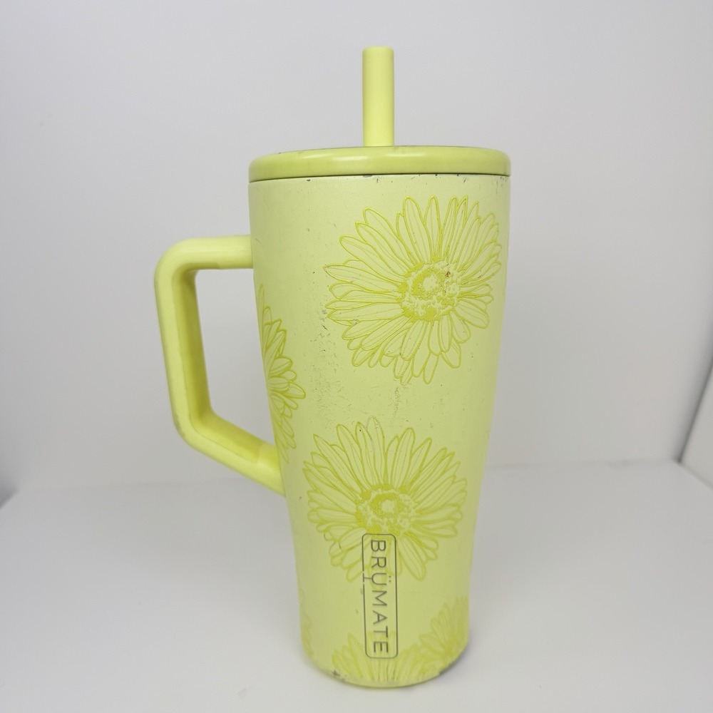 BRUMATE Era 30oz Citrus Daisy Leakproof Insulated Straw Tumbler Handle